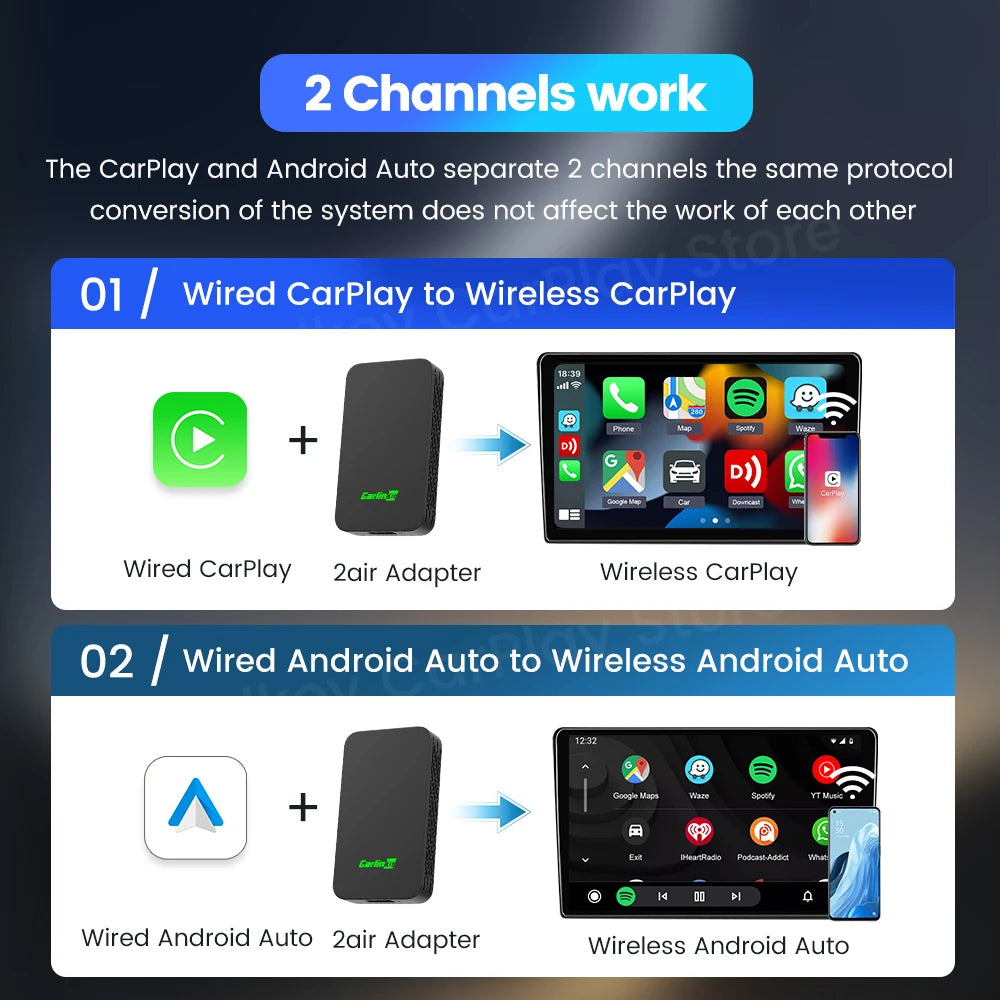 CarWi Connect – Ultimate Wireless CarPlay & Android Auto Adapter
