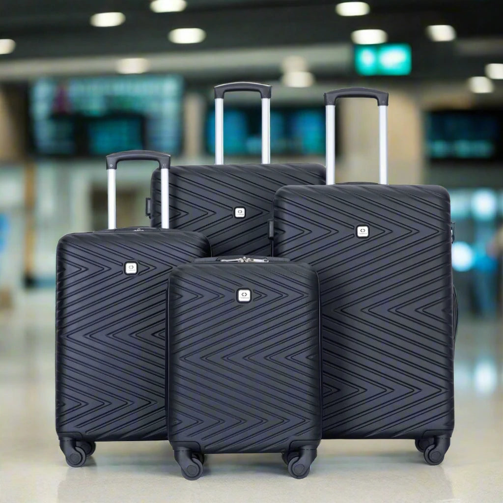 GlideMax 4-Piece Travel Luggage Set