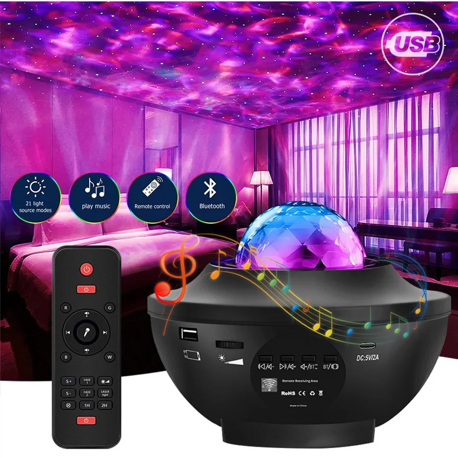 LED Star Galaxy Projector Lamp