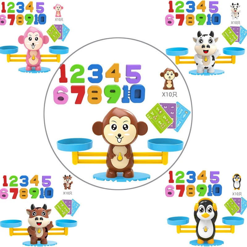 Montessori Math Toy Monkey Balance