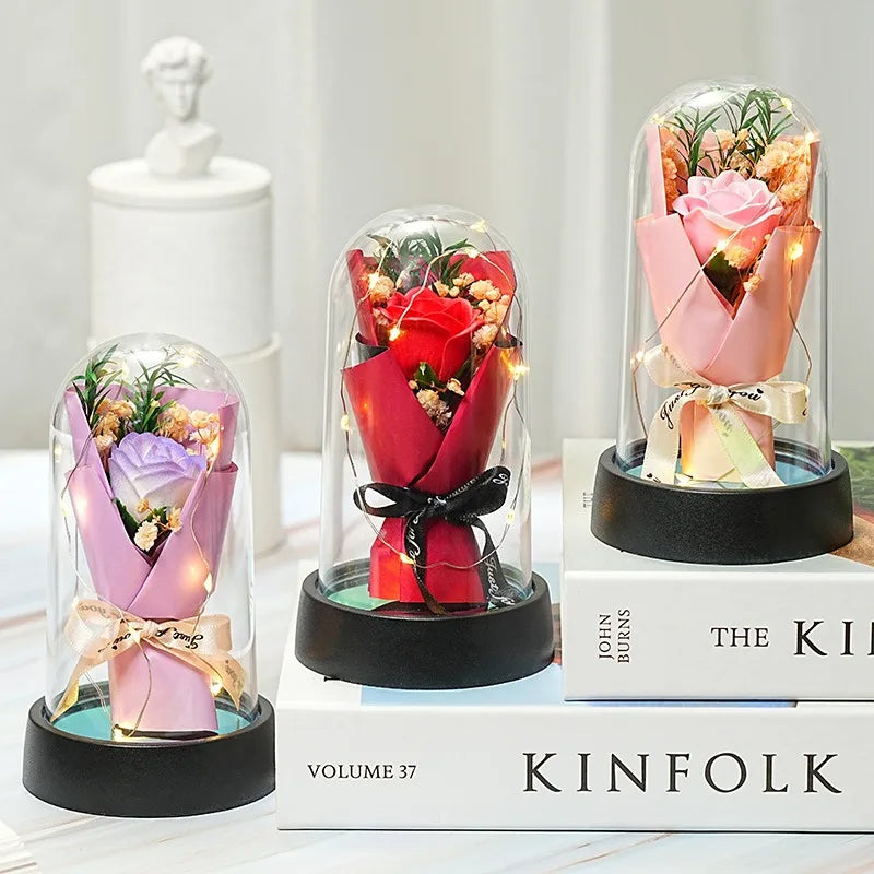 Eternity Bloom Flower Bouquet with LED lights