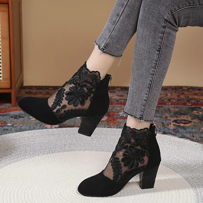 Chloe LuxeMesh Platform Sandals