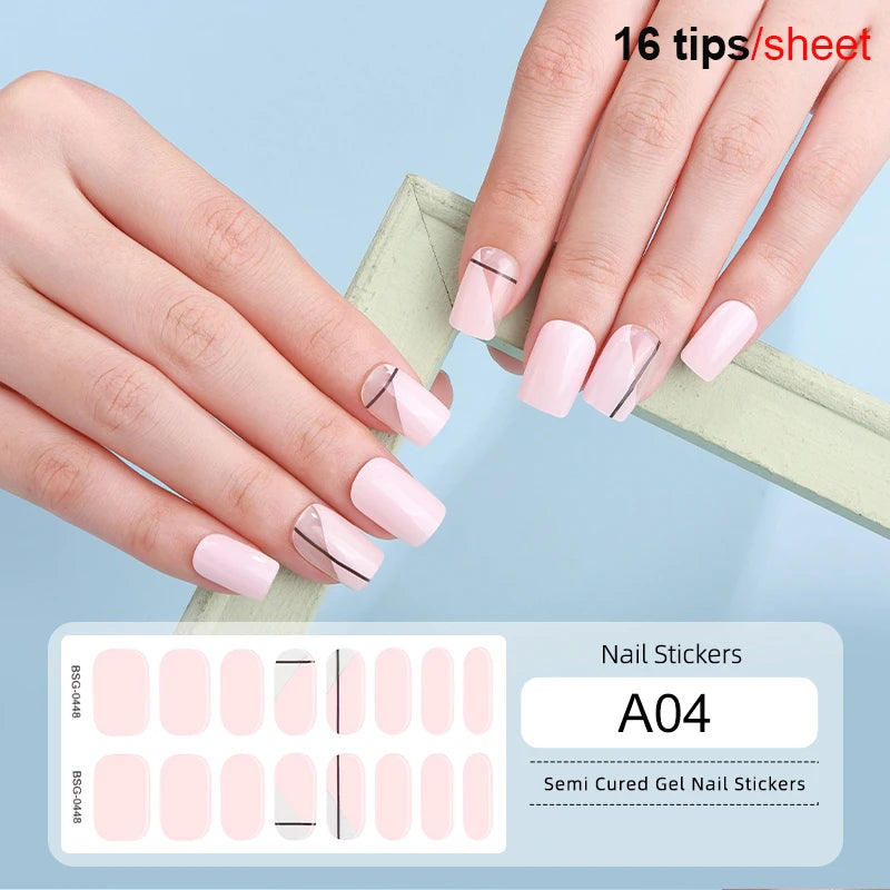 LuxeCure Semi-Cured Gel Nail Wraps