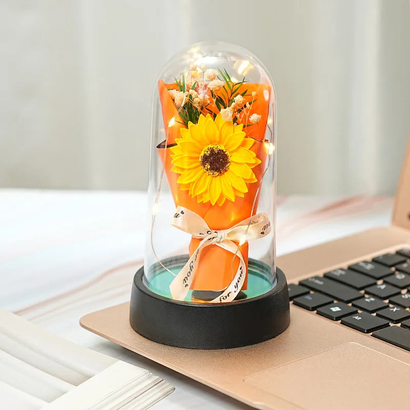 Eternity Bloom Flower Bouquet with LED lights