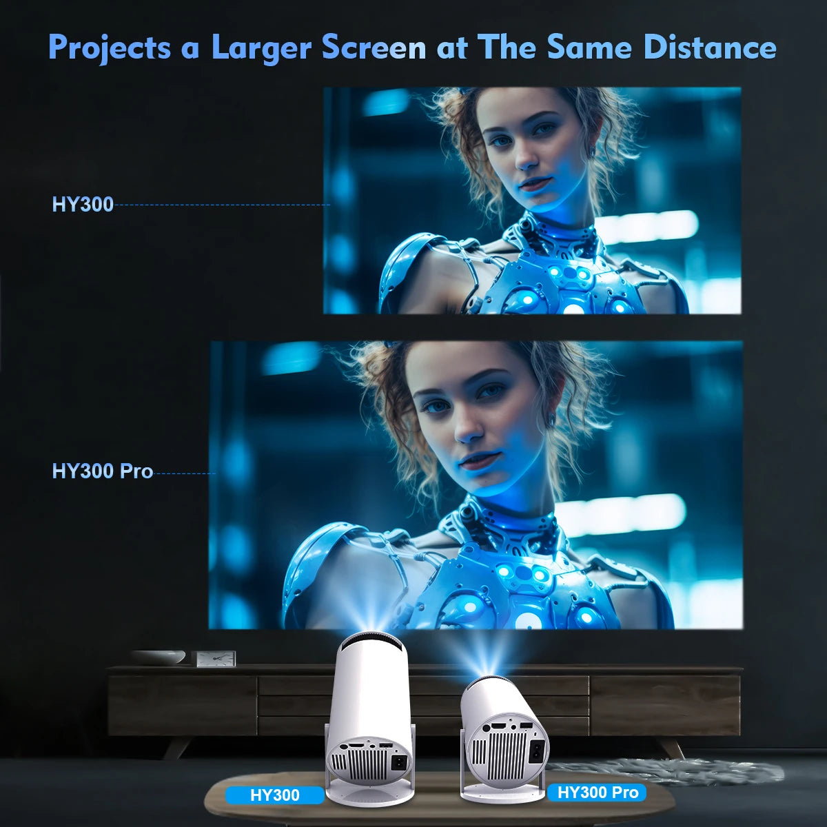 CineCube HY300 Pro 4K Smart Projector