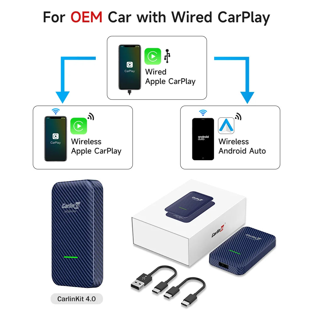 CarWi Connect – Ultimate Wireless CarPlay & Android Auto Adapter
