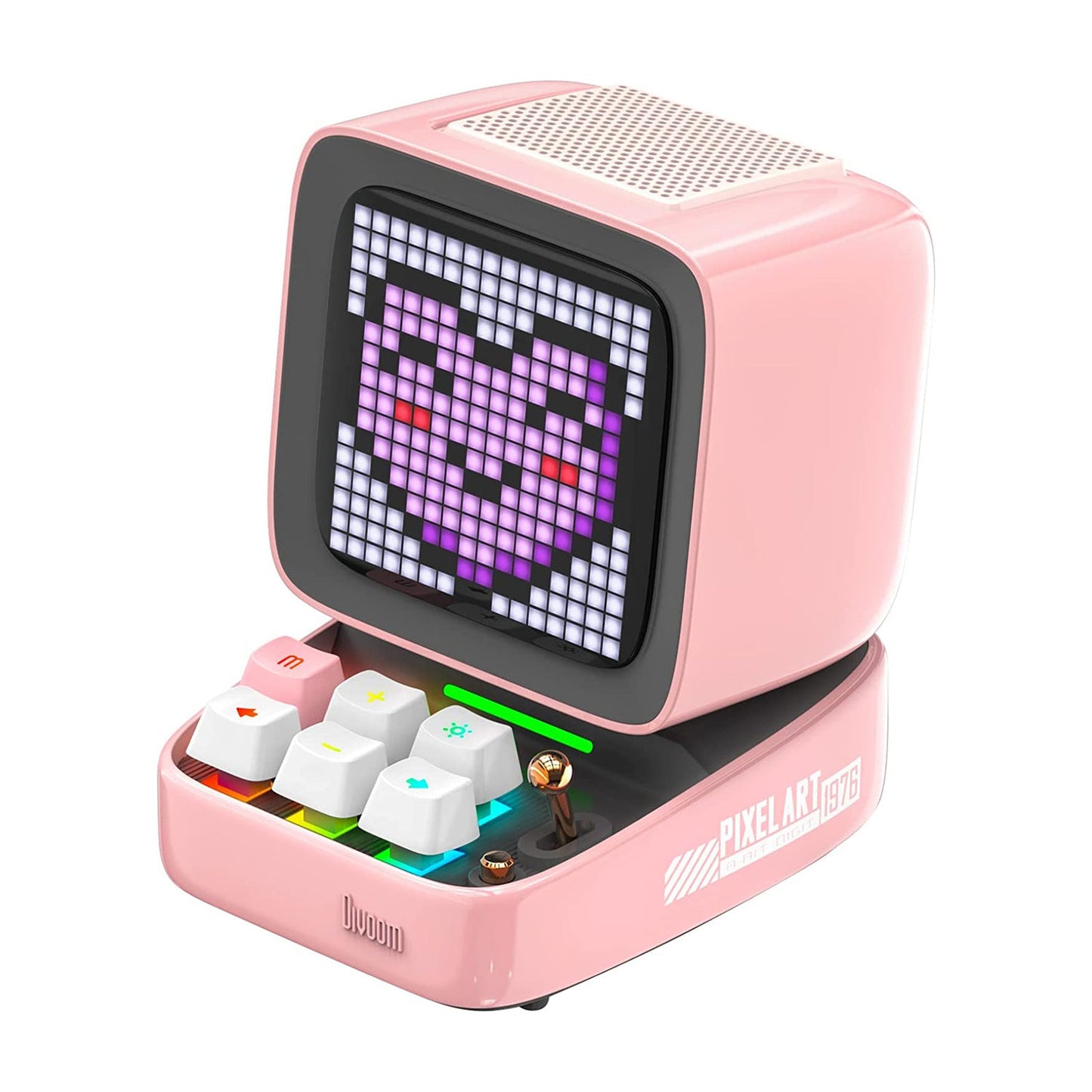 Retro Pixel Art Bluetooth Speaker and Alarm Clock