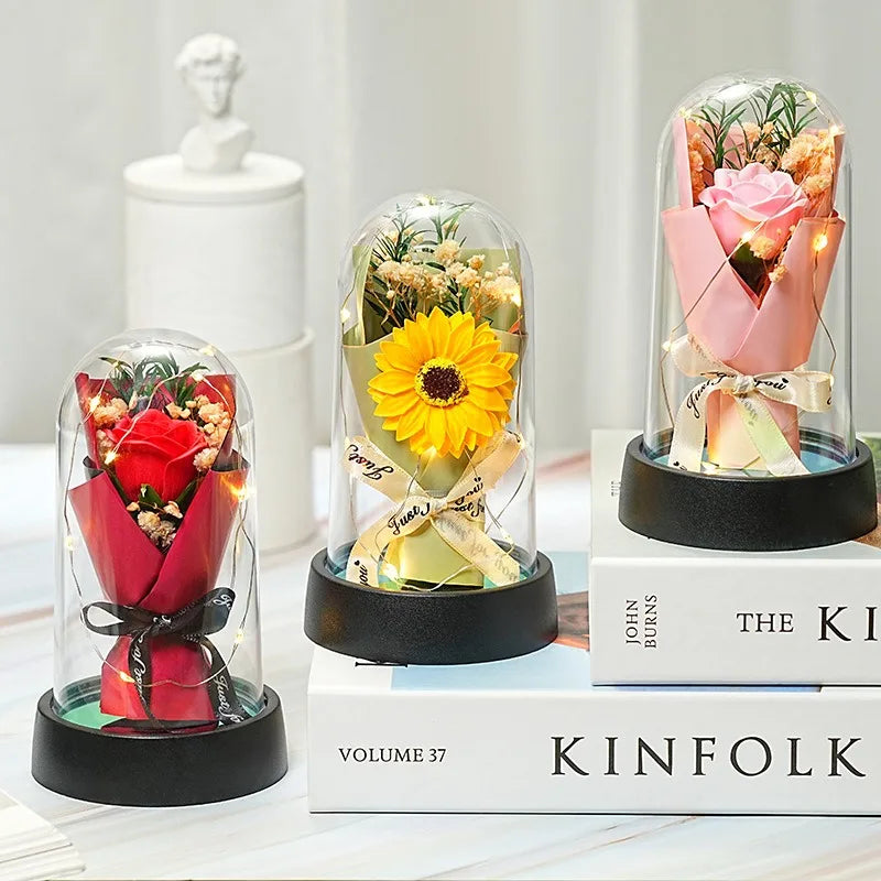 Eternity Bloom Flower Bouquet with LED lights