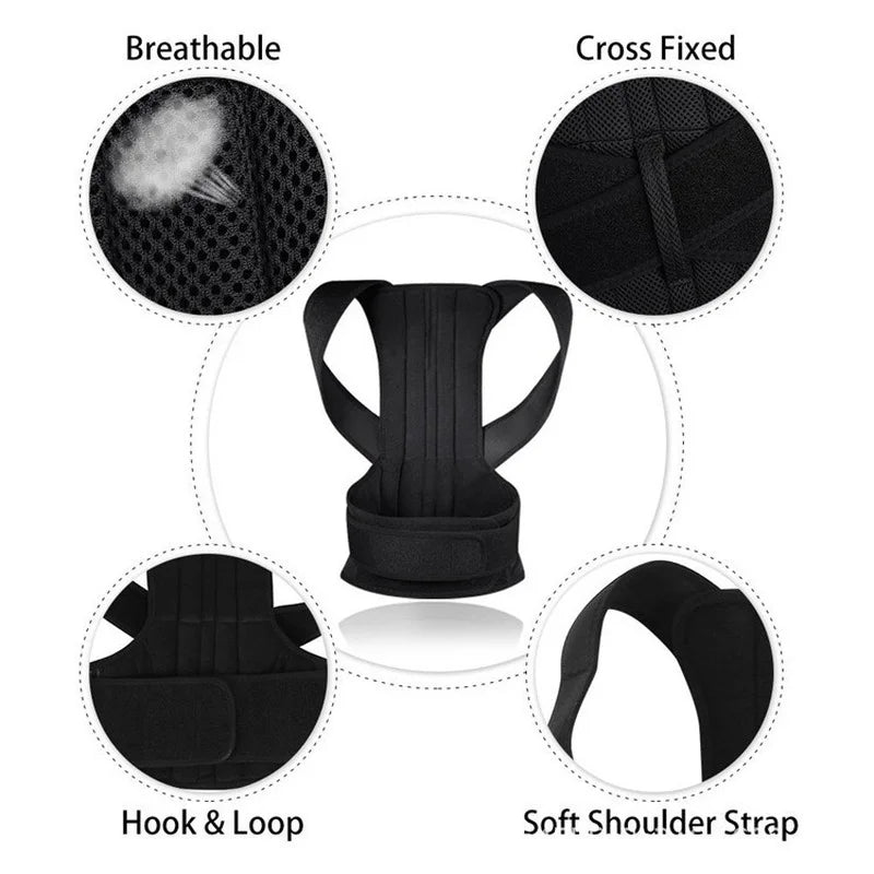 Adjustable Back Brace Posture Corrector
