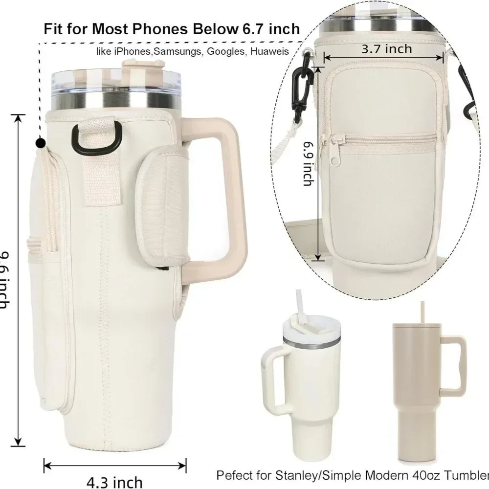 Insulated Water Bottle Carrier Bag