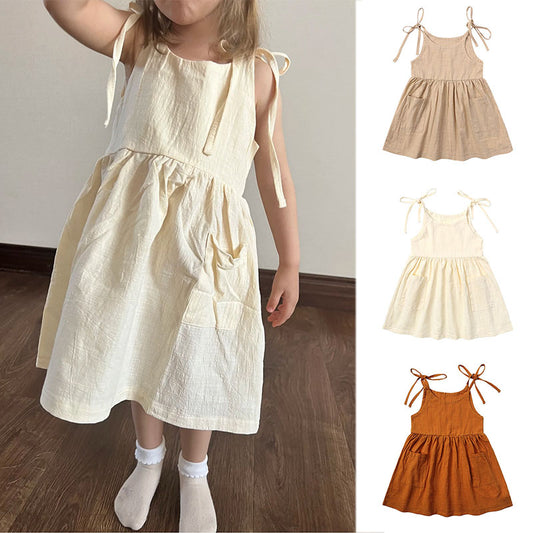 Sleeveless Cotton Toddler Dress