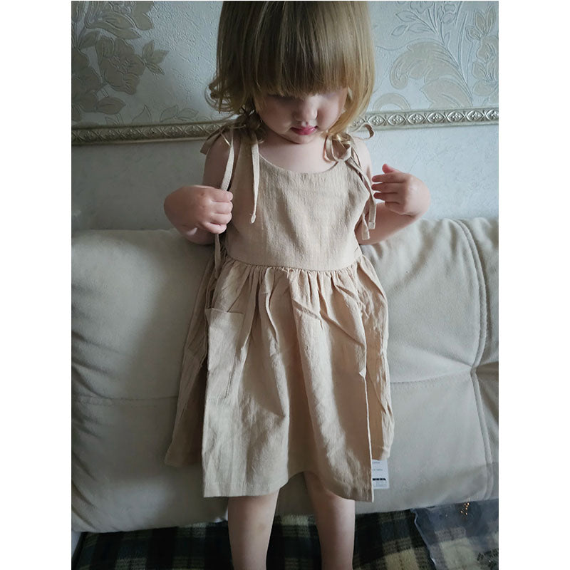 Sleeveless Cotton Toddler Dress