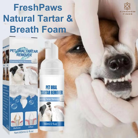 FreshPaws Natural Tartar & Breath Foam