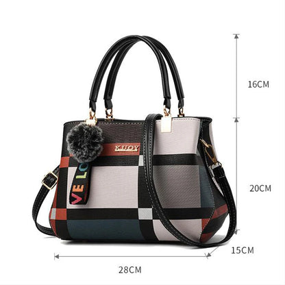 LuxePlaid Satchel Bag