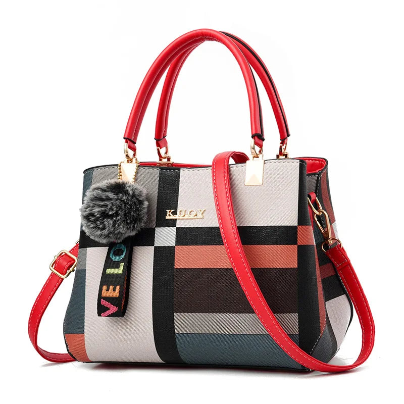 LuxePlaid Satchel Bag