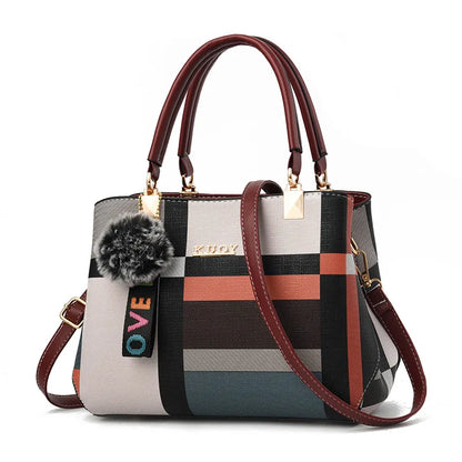 LuxePlaid Satchel Bag