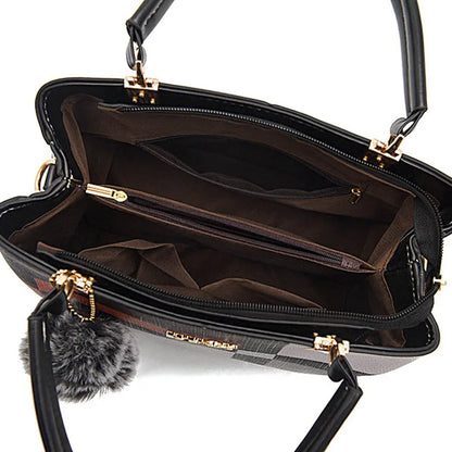 LuxePlaid Satchel Bag