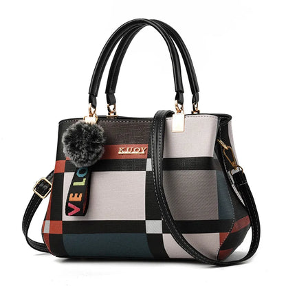 LuxePlaid Satchel Bag