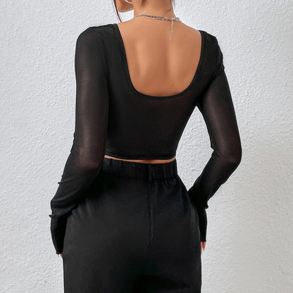 Amelia Elegant Lace V-Neck Blouse