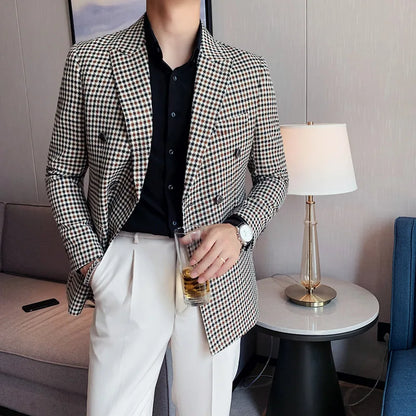 SharpEdge Men’s Houndstooth Suit Jacket