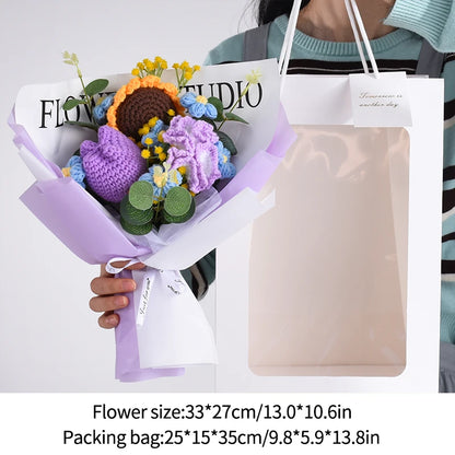 Crochet Sunflower Bouquet