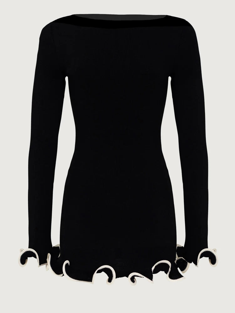 EvoLuxe Patchwork Mini Dress