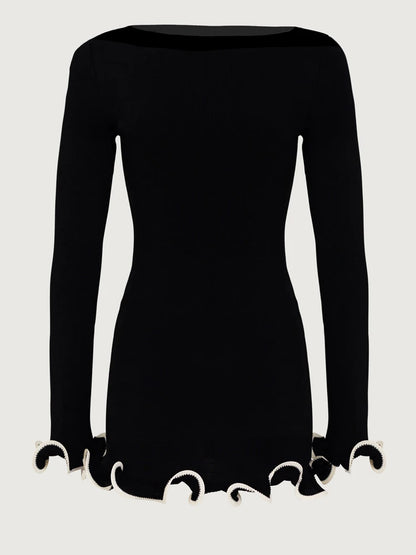 EvoLuxe Patchwork Mini Dress