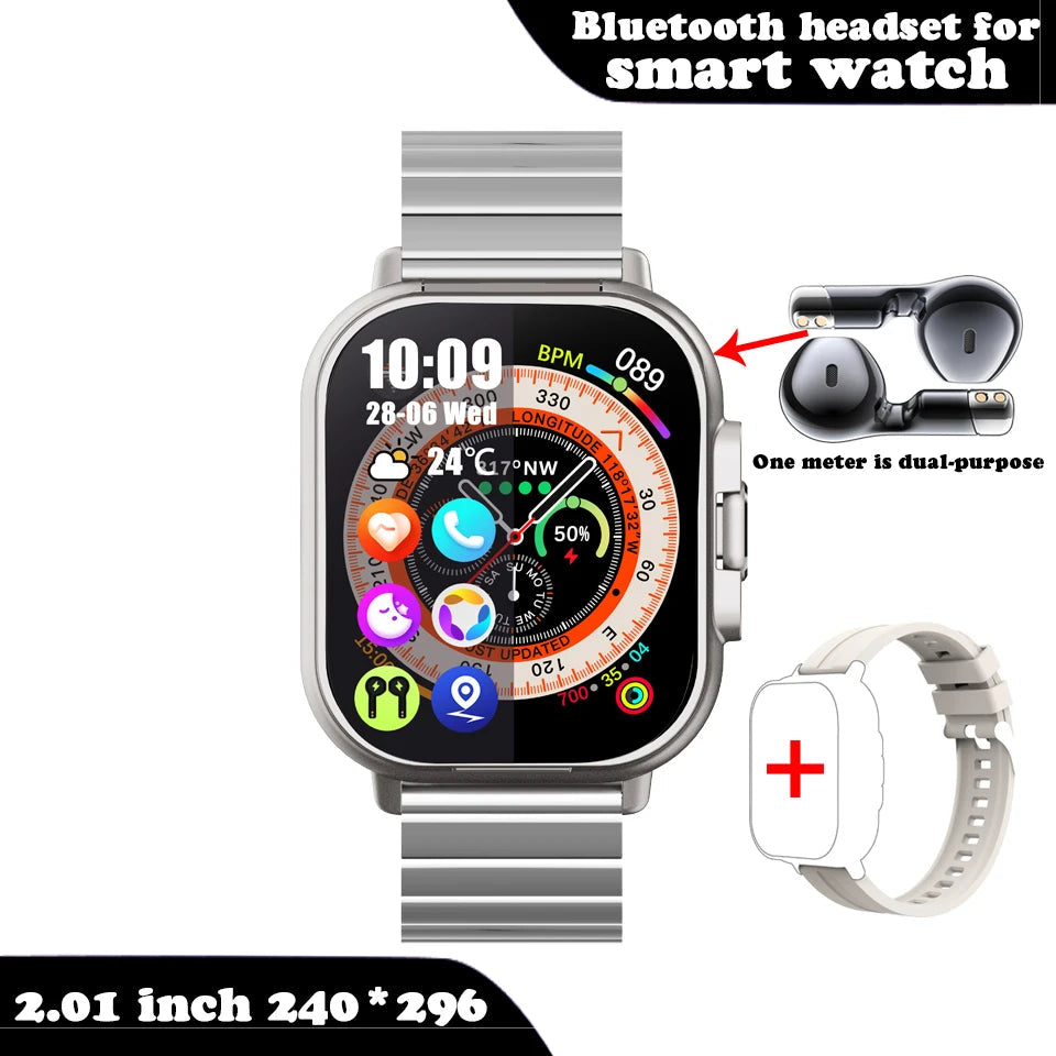 SyncWear Pro – The Ultimate 2-in-1 Smartwatch & Wireless Earbuds Combo