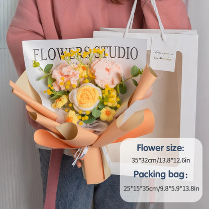 Crochet Sunflower Bouquet