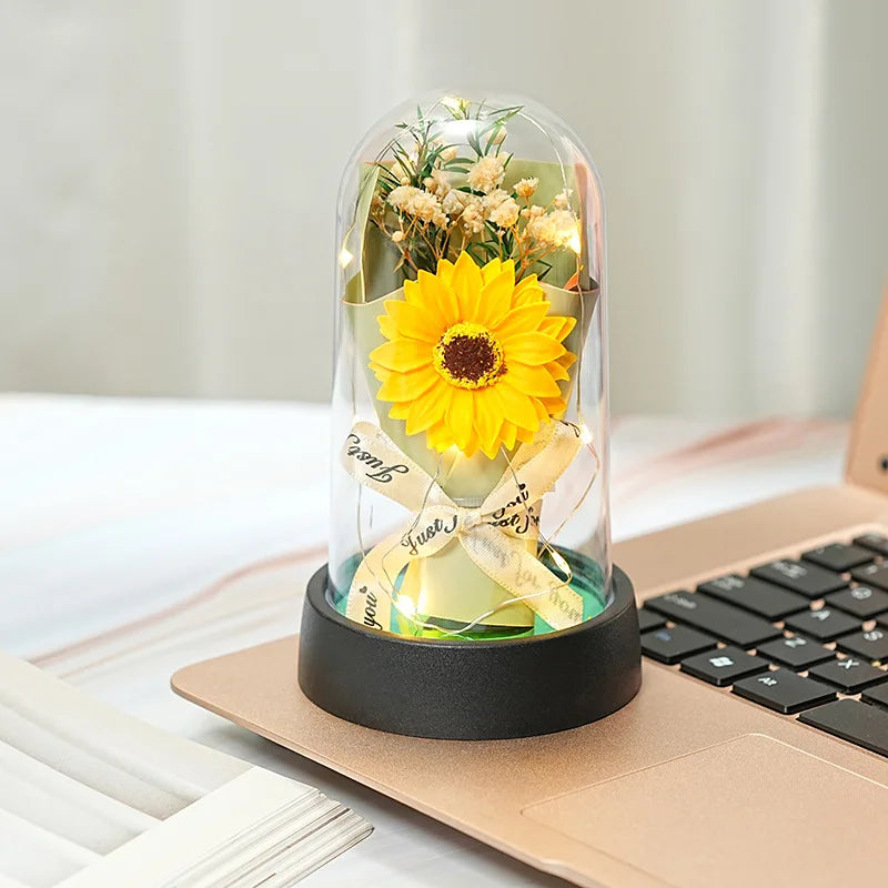 Eternity Bloom Flower Bouquet with LED lights