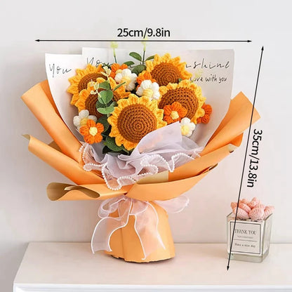Crochet Sunflower Bouquet