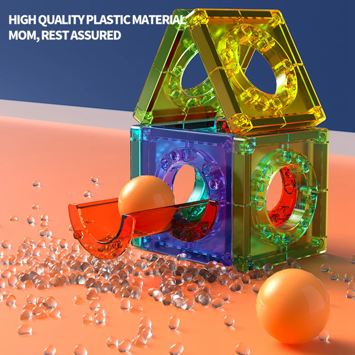 Light Magnetic Tiles Building Blocks