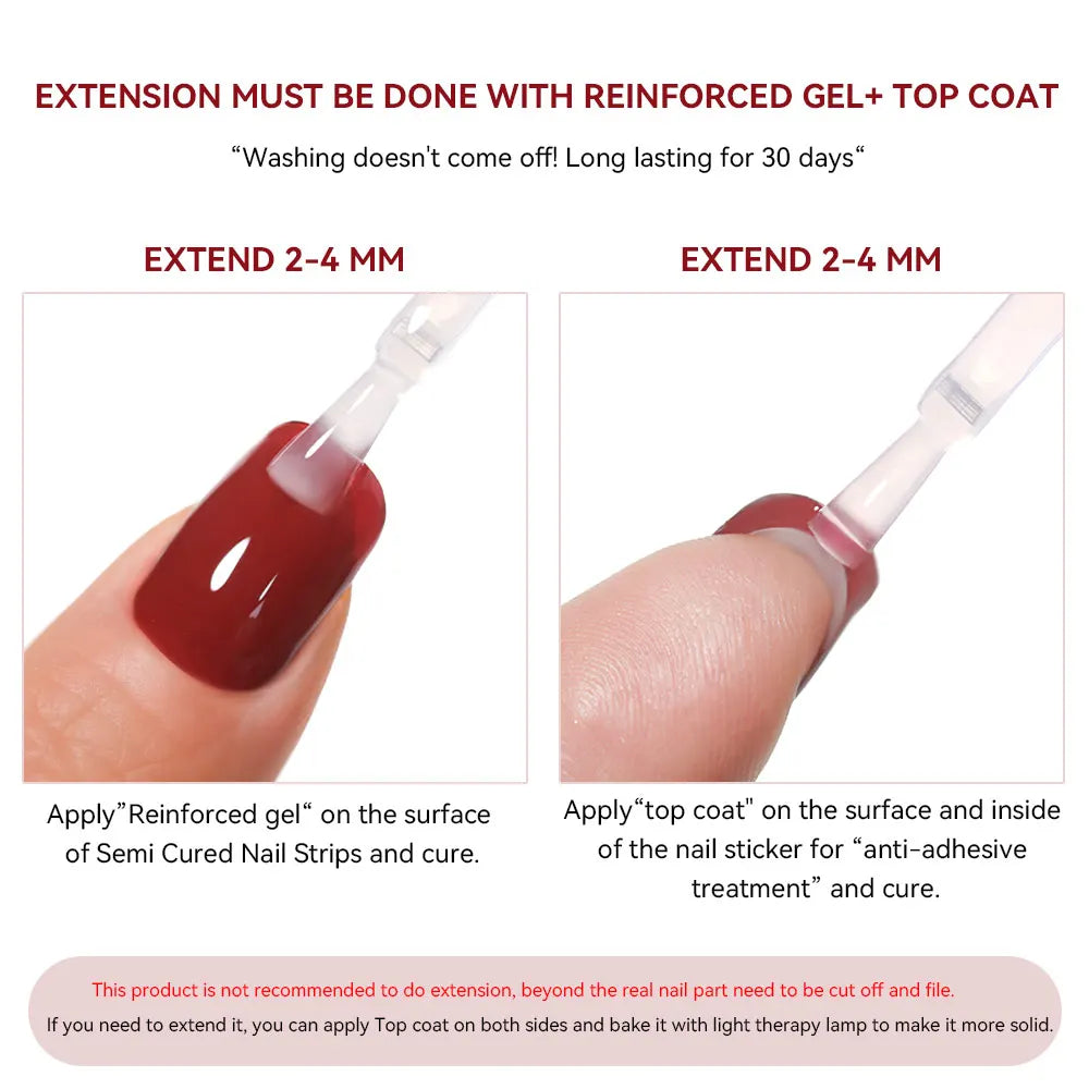 LuxeCure Semi-Cured Gel Nail Wraps