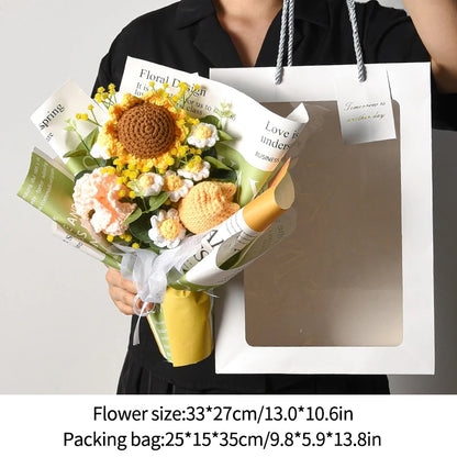 Crochet Sunflower Bouquet