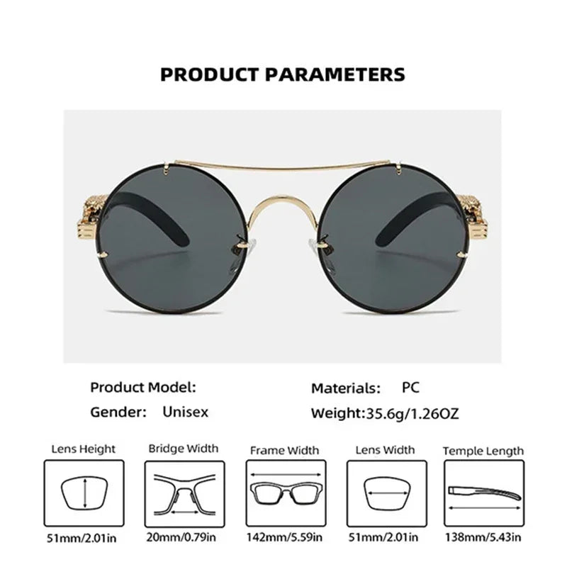 Rebel Retro Round Sunglasses