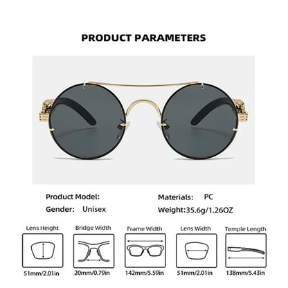 Rebel Retro Round Sunglasses