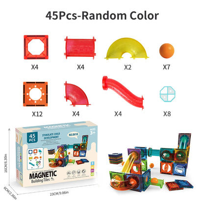 Light Magnetic Tiles Building Blocks