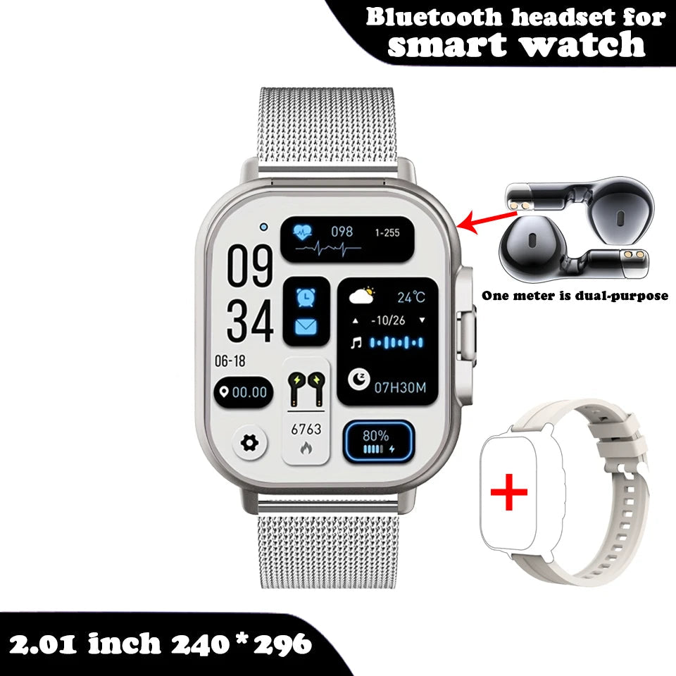 SyncWear Pro – The Ultimate 2-in-1 Smartwatch & Wireless Earbuds Combo