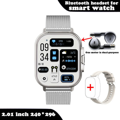SyncWear Pro – The Ultimate 2-in-1 Smartwatch & Wireless Earbuds Combo