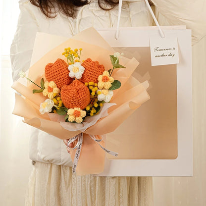 Crochet Sunflower Bouquet