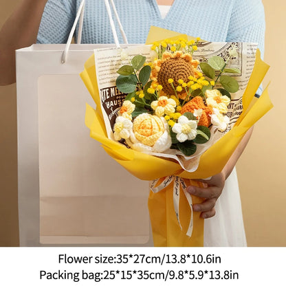 Crochet Sunflower Bouquet