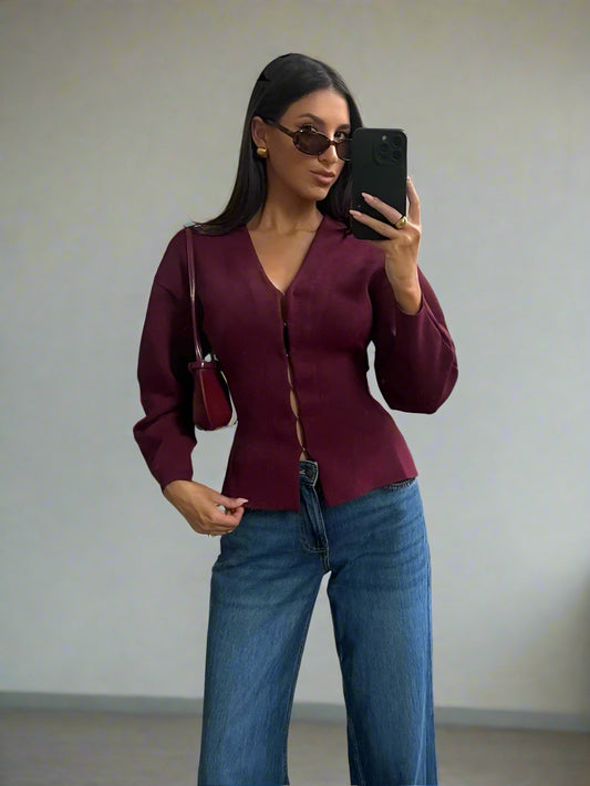 Eliana Elegant Knitted Coat