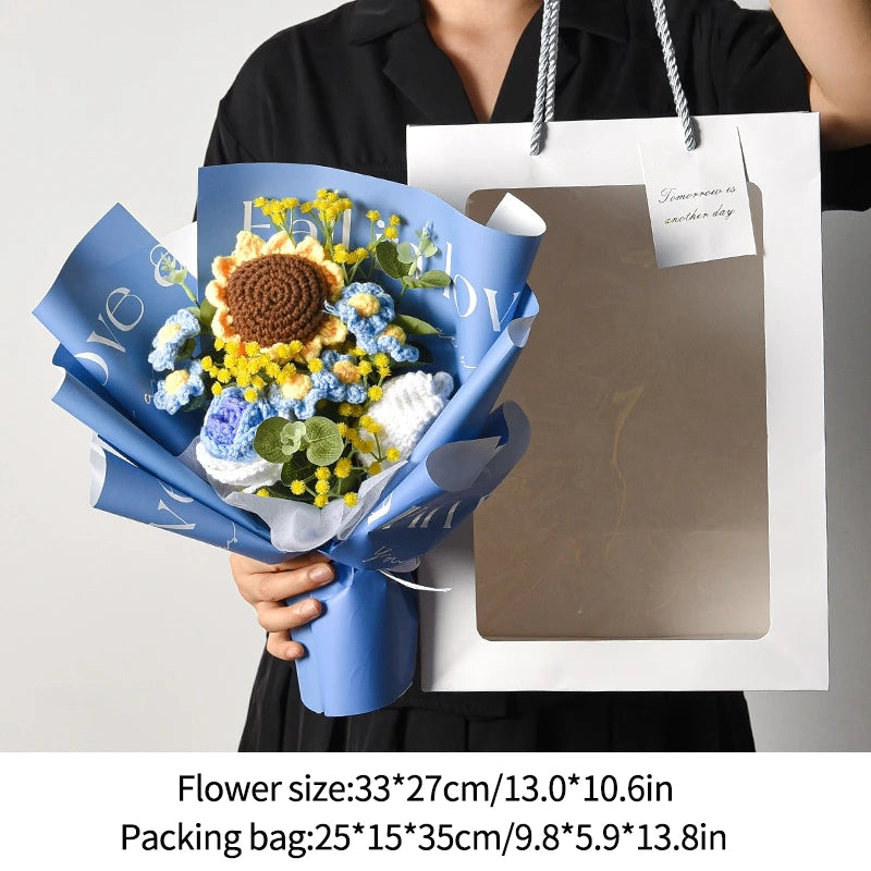 Crochet Sunflower Bouquet