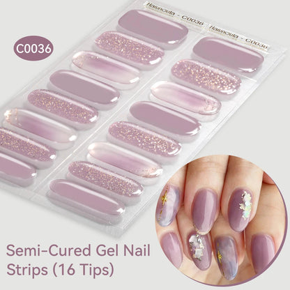 LuxeCure Semi-Cured Gel Nail Wraps