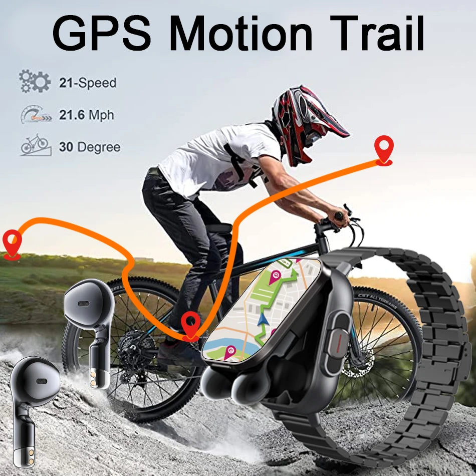 SyncWear Pro – The Ultimate 2-in-1 Smartwatch & Wireless Earbuds Combo