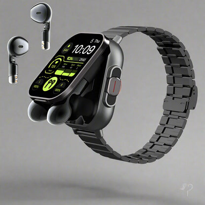 SyncWear Pro – The Ultimate 2-in-1 Smartwatch & Wireless Earbuds Combo