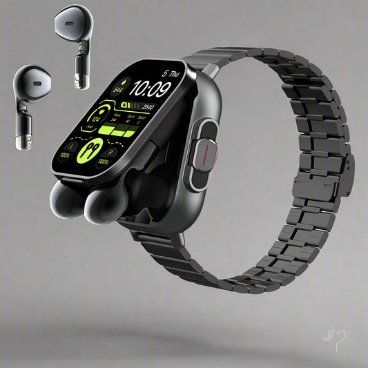 SyncWear Pro – The Ultimate 2-in-1 Smartwatch & Wireless Earbuds Combo