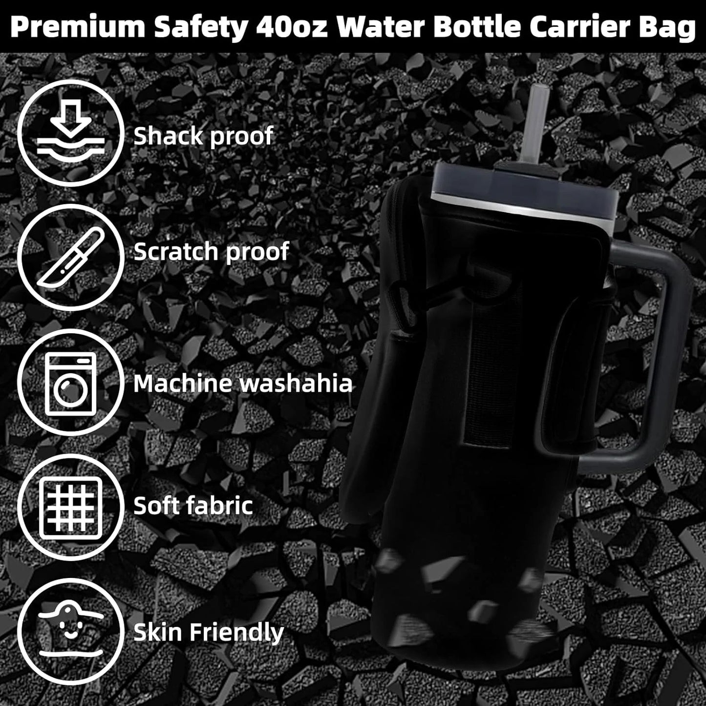 Insulated Water Bottle Carrier Bag
