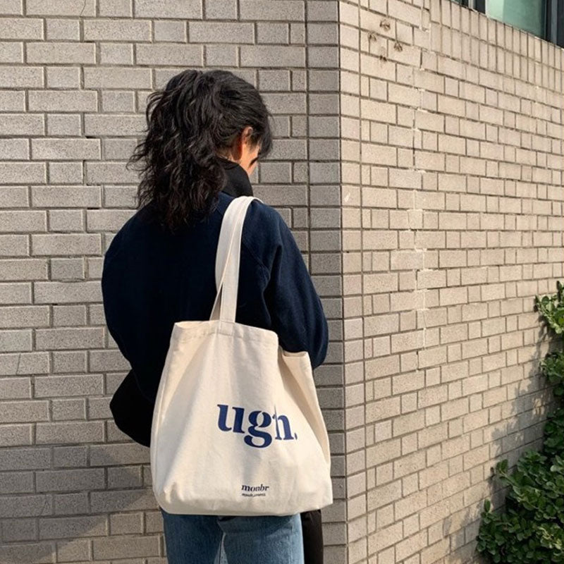 Canvas Letter Fashion Shoulder Bag
