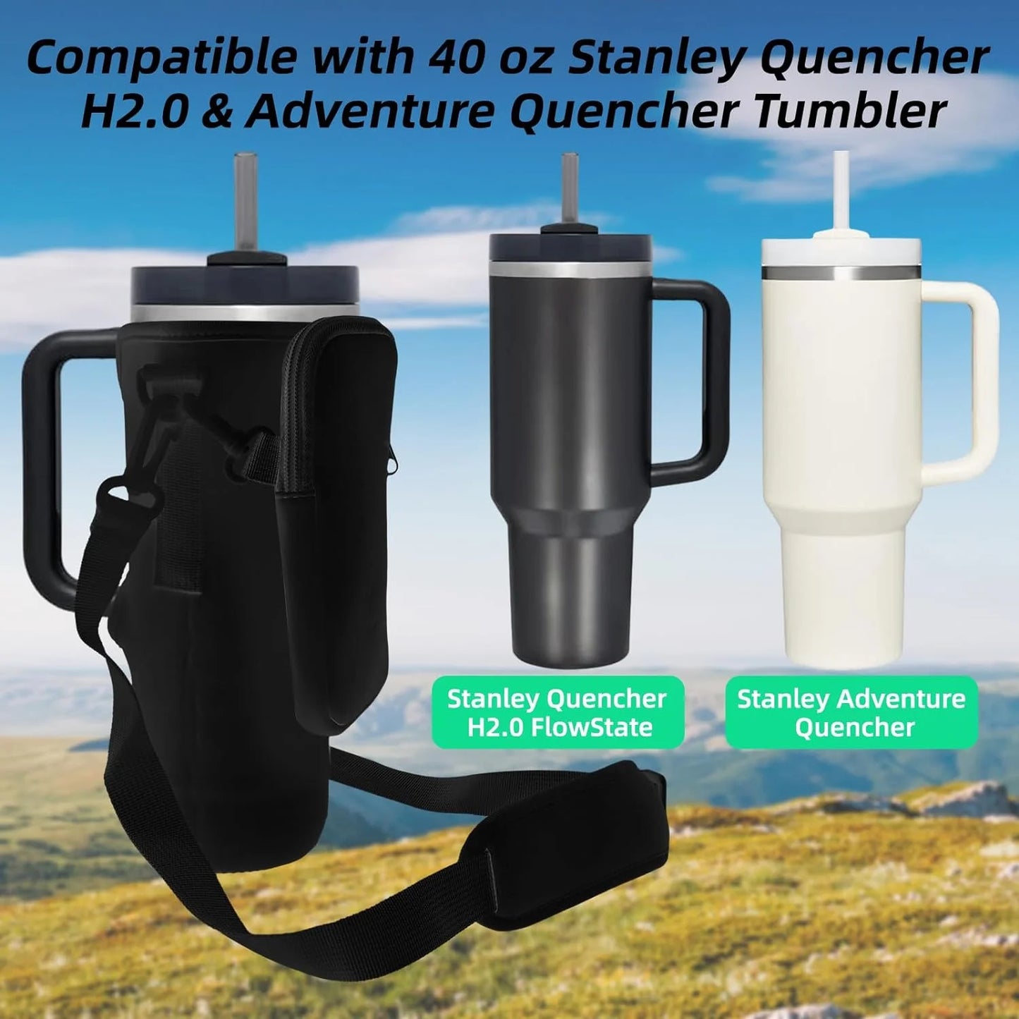Insulated Water Bottle Carrier Bag